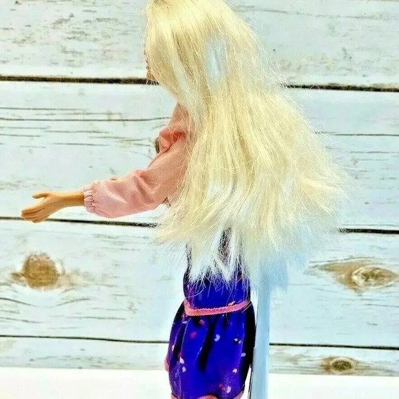 MATTEL BARBIE Blonde Hair Blue Eyes Jacket & Strapless Dress 12" Tall - Picture 6 of 11